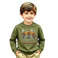 thumbnail image 3 of Likimi Toddler Kids Girls Halloween Sweatshirts Hallowmas Cartoon Print Crew Neck Sweatshirt For Girls Long Sleeve Loose Fit Soft Pullover Size 2-3 Years, 3 of 3