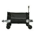 thumbnail image 2 of GDF Studio Extended Folding Wagon with Removable Canopy & Mosquito Net, All-Terrain Garden Cart with Brakes, Black, 2 of 18