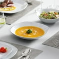 thumbnail image 4 of MALACASA Porcelain Dinnerware Sets, 24 Piece Round White Dishes With Silver Line, Dish set Service for 6, Series ELISA, 4 of 7