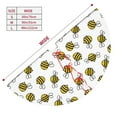 thumbnail image 3 of Rateoe Cute Little Bee Print Christmas Tree Skirt 48" for Xmas Holiday New Year Party Circle Tree Mat Ornaments Decoration, 3 of 7