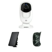 Uniden SCP1 Solo Color Security Camera, ACSSOLAR Solo Solar Panel Charger & ACSSKIN Solo Camouflage Skin