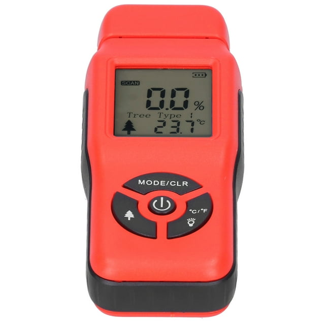 Appareil de Test d'Humidité, Analyseur d'Humidité pour Bois Portatif à Écran LCD, Compteur d'Humidité à Performance Stable pour Bois, Compteur d'Humidité pour Bois pour Propriétaires Rouge, Violet, Bleu, Vert