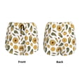 thumbnail image 5 of Lsque Cartoon Corn Pumpkin Sunflower Printed Women's Running Shorts with Liner Pockets,Elastic Quick Dry Workout Athletic Gym Yoga Shorts,Womens High Waist Shorts-XX-Large, 5 of 9