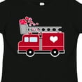 thumbnail image 4 of Inktastic Valentine's Day Red Firetruck with Pink Hearts Boys or Girls Toddler T-Shirt, 4 of 5