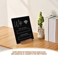 thumbnail image 2 of Rectangular Black Acrylic Wifi Password Board For Home And Office Use 1Pack, 2 of 8