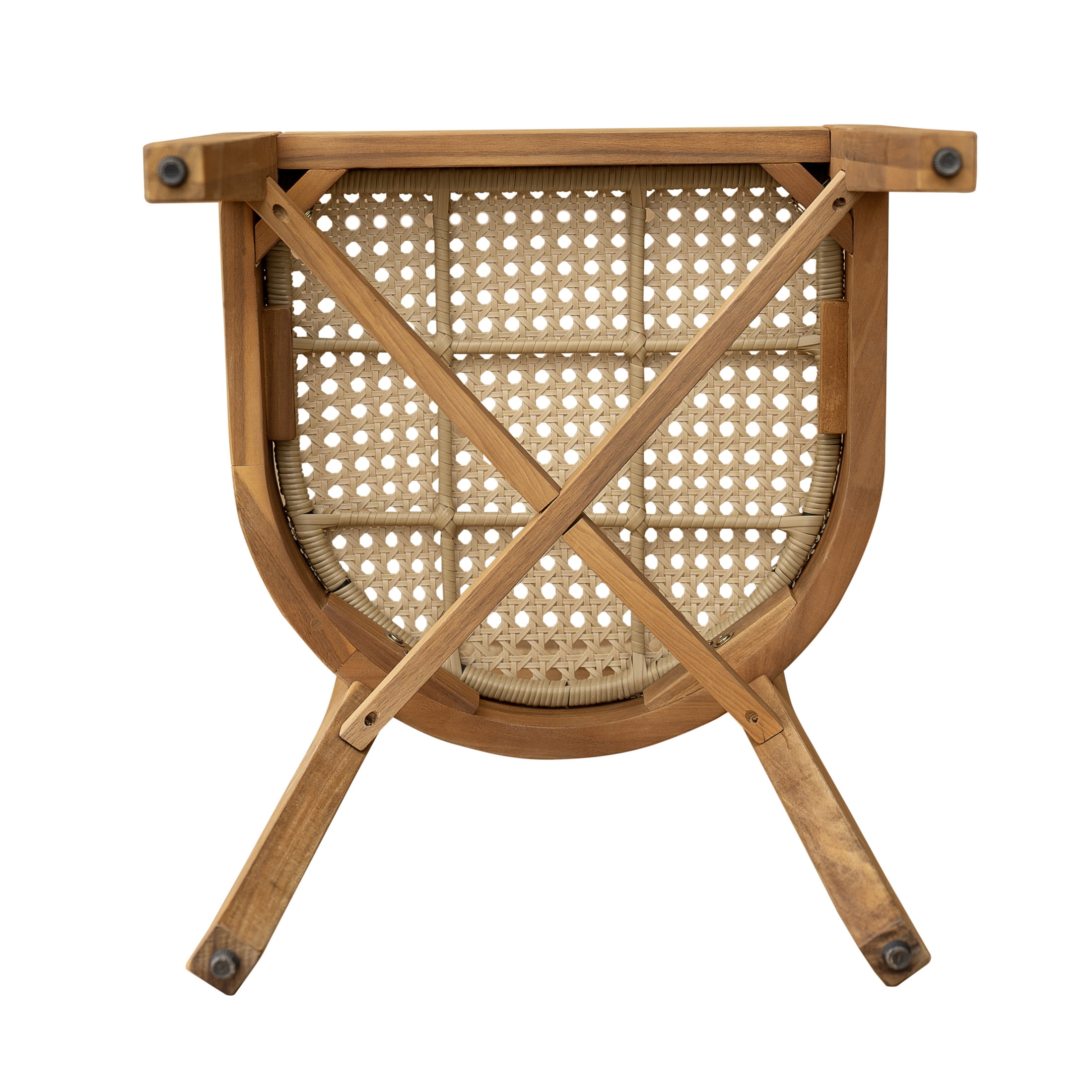 Christopher Knight Home 7-Piece Outdoor Dining Set, 63" Table with Umbrella Hole and Light Brown Wicker Chairs