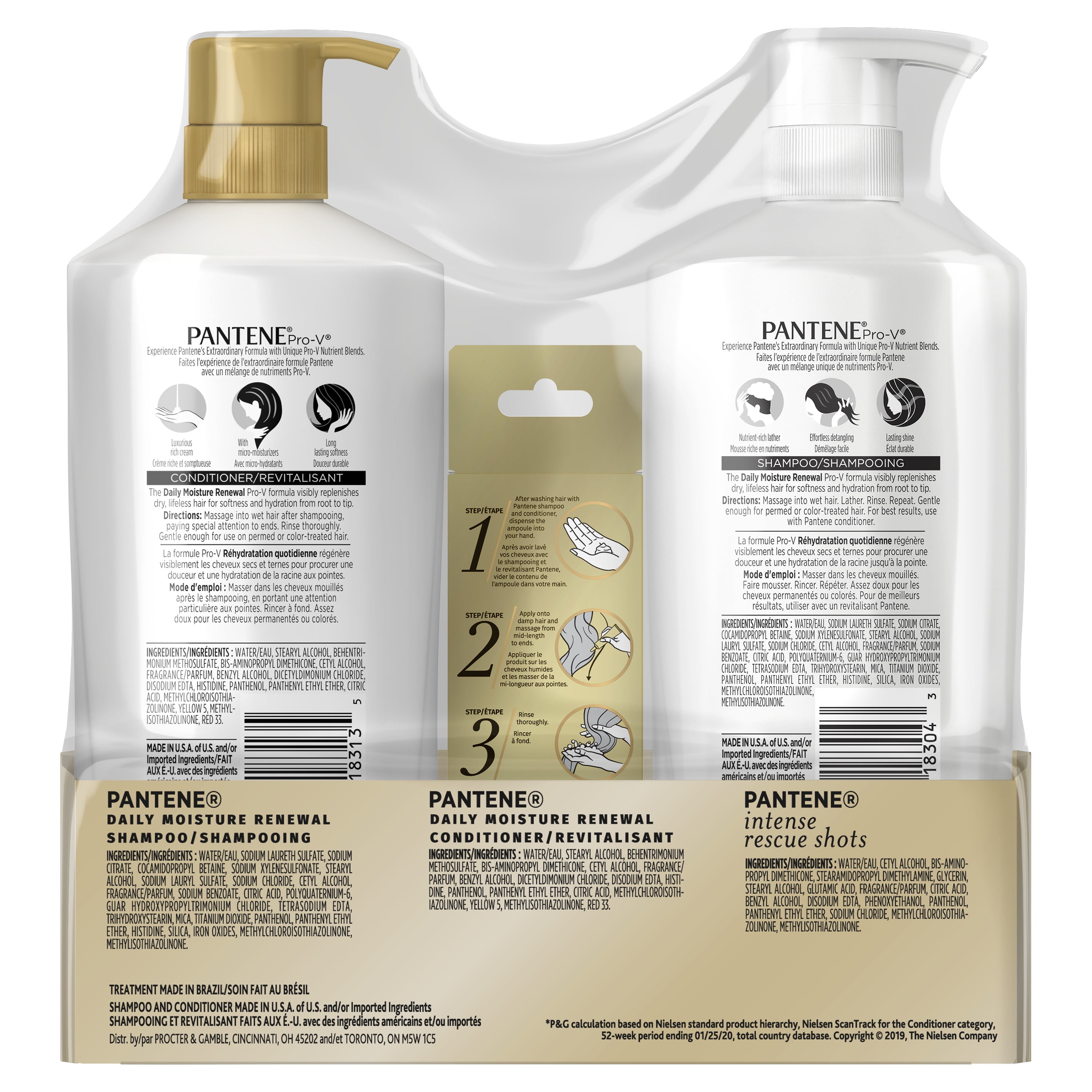 17 Value Pantene Pro V Shampoo And Conditioner Set Sulfate Free 3 Piece Walmart Com Walmart Com