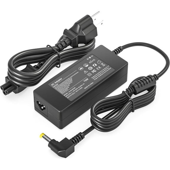 75W AC Charger Compatible with Toshiba Satellite C675 P755 P55 L505 C55T C855 C675 E45T PA-1750-04 PA3468E-1AC3 Laptop Power Cord