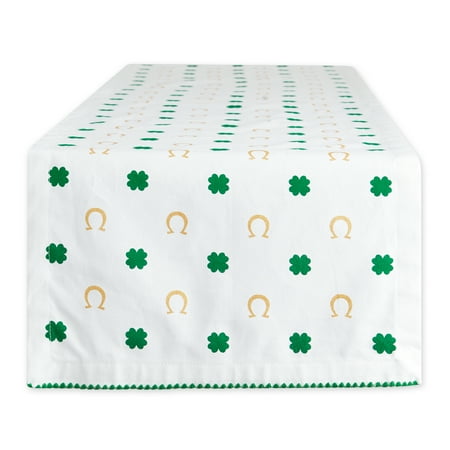 

Clover Horseshoe Printed Table Runner 14x72