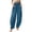 Blue, variant on Babysbule Womens Wide Leg Pants Women's Casual Loose Baggy Pocket Playsuit Trousers Overalls Cotton And Linen Pants