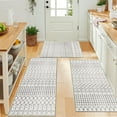 thumbnail image 2 of Boho Kitchen Rugs Set of 3,Moroccan Modern Farmhouse Kitchen Mats for Floor,Geometric Pattern Non-Slip Washable Sink Mats Home Decor Doormat+Runner Rug, 2 of 6