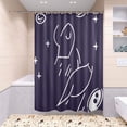 thumbnail image 5 of Cosmic Journey Bathroom Accessory Curtain Sets Bath Curtain Anti-Slip Mats and Toilet Pad 66x72in, 5 of 8