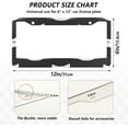 thumbnail image 4 of GZHJMY Cute Cat License Plate Frames, License Plate Covers, 2 Packs Universal Aluminum Tag Frame with 2 Holes & Screw Caps for Front and Rear Car Tags, Elliptical Hole Decorative, 4 of 7