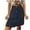 Blue, variant on Women's High Waist Leather Mini Pencil Skirt Corduroy with Buckle Design Short Skirt Brown S