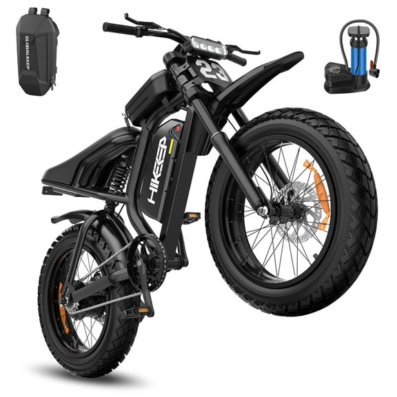 GlobalKeep Adults 20" Fat Tire Multi-Terrain Mountain off-Road Equipment, 48V 17.5Ah Removable Battery, 28MPH, 1500W Peak Motor, Dual Suspension & Dual Disc Brakes, UL2849 Certified.