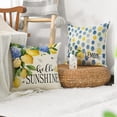 thumbnail image 3 of Sm:)e Sunshine Lemon Pillow Cover Set of 4 - 18x18 Inch Polyester Summer Decorative Cushions, 3 of 6