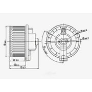 Global Parts Distributors 2311563 HVAC Blower Motor
