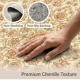 thumbnail image 6 of ODIKA 9'x12' Vintage Scrolling Botanical Vine Border Scroll Boho Distressed Orange Flowing Washable Area Rug None for Great Room, Indoor Concept, Large Living Low Pile, Flatwoven, 6 of 7