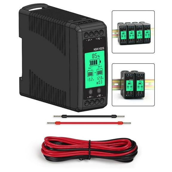 VIVIHEYDAY 24V Battery Equalizer, LCD Display Voltage Balancer for 48V/60V/72V/96V/10V/220V/240V Battery Bank, Supports for AGM lead-acid, LiFePO4, Lithium batteries, Perfect for RV, Solar