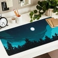 thumbnail image 6 of Extended Gaming Mouse Pad (35.4x15.7 in), Large 3mm Non-Slip Rubber Base Mousepad with Stitched Edges, Waterproof Keyboard Mouse Mat Desk Pad for Work, Game, Office, Home - Silent Night, 6 of 6