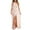 Beige, variant on Womens One Shoulder Maxi Dress Solid Color Spilt Side Hem Long Sundress Slim Sleeveless Tunic Pleated Party Dresses