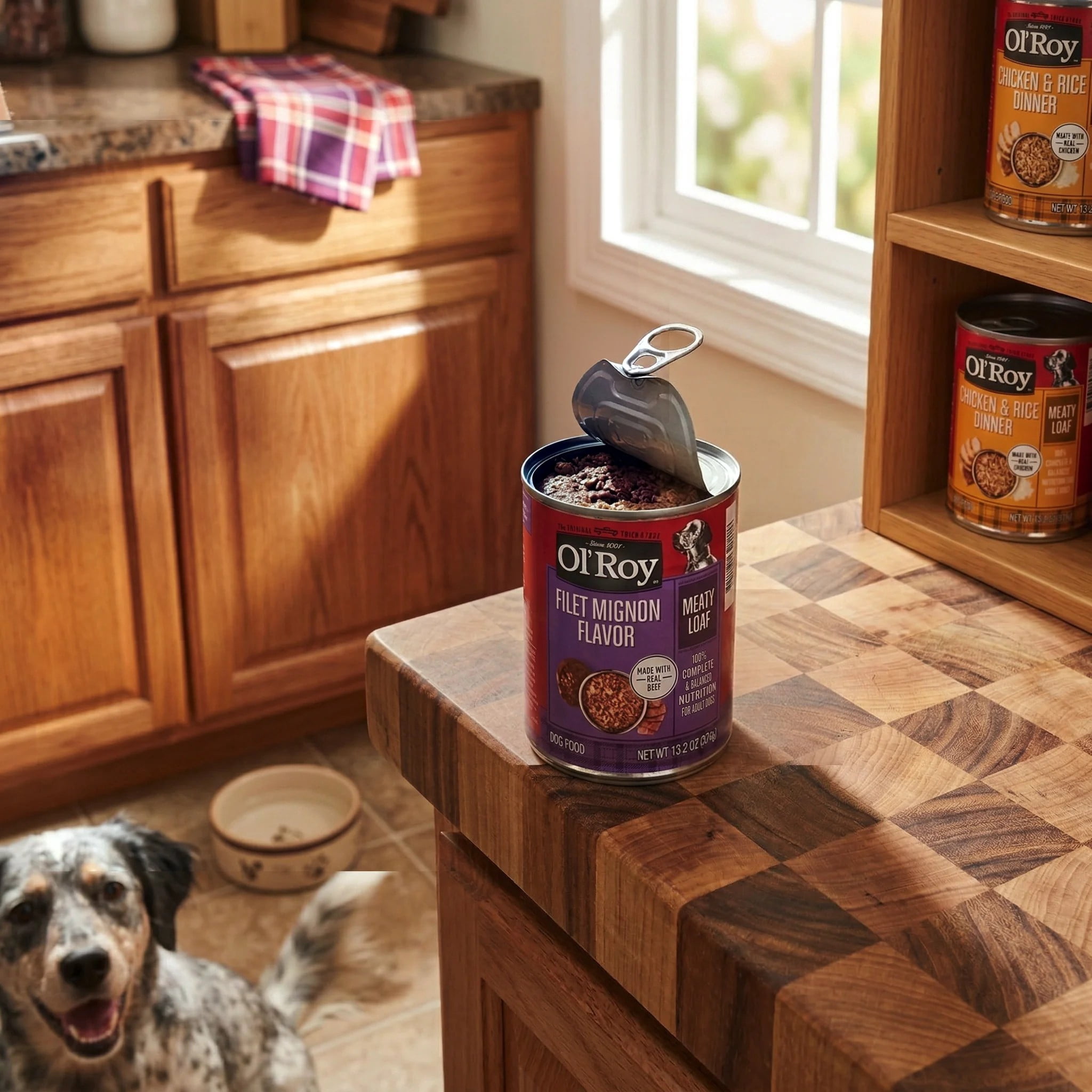 (15 pack) Ol' Roy Filet Mignon Flavor and Chicken and Rice Flavor Wet Dog Food Variety Pack, 13.2 oz Cans, 24 Pack