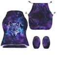 thumbnail image 7 of TSOVTHRID Wolf Galaxy Butterfly Print Gaming Chair Cover with Armrest Cover, Anti-Dust Computer Desk Chair Cover with Elastic Bottom Removable Rotating Computer Chair Slipcovers Protective, 7 of 7