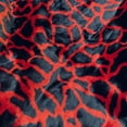 thumbnail image 2 of Plutus Red Black Plush Faux Fur Luxury Throw Blanket, 2 of 3
