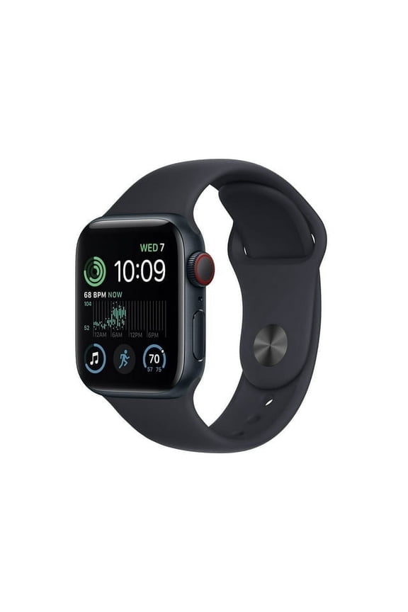 Pre-Owned Apple Watch SE (2nd Gen) - 40mm- Cellular + GPS - Midnight Aluminum Case with Midnight Sport Band - S/M