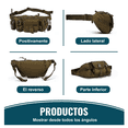 thumbnail image 4 of Cangurera Bloosom  Tactica Militar Impermeable Riñonera Deportiva Caqui, 4 of 4
