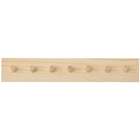 Wall Mounted Coat Rack 7 Peg Wooden Hanger Simple Vintage Farmhouse Clothes Hook Storage Rail For Entryway Bathroom Bedroom Kitchen Mudroom Canada Coat Rack 7 Peg Wooden Wall Hanger, Peg Wood Wall Mounted Coat Rack