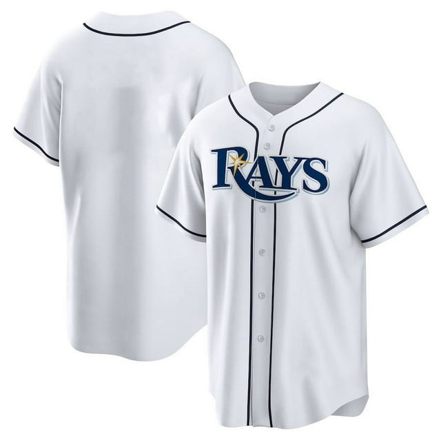 Mens Tampa Bay Rays Jersey #No Number Adult Baseball Jersey Player Name Sweatshirt -2Xl
