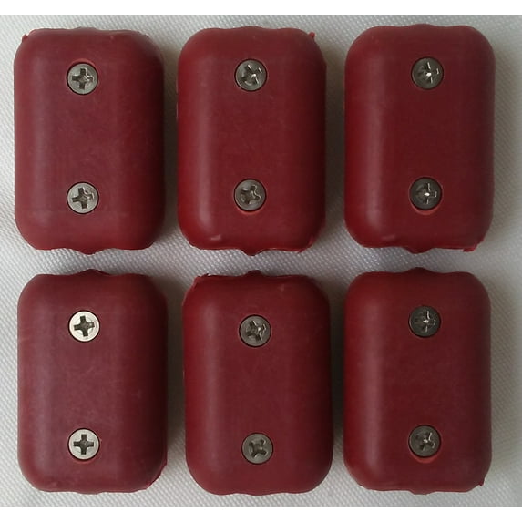 E-Z-TY 1/2 Inch Double OT Reusable Rope Clamp Red 6 Pack