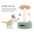 thumbnail image 3 of Cat Scratcher Tree, Compact Sisal Cat Scratching Post with Diverse Design, Durable Material and Space Saving, 25x25x35.5cm Base Size, Cat Climbing Frame for Kittens and Cats Indoor, 3 of 7