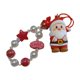 thumbnail image 1 of Llavero de cuentas de colores, llavero navideño, colgante para bolsa, premios de carnaval Papá Noel, 1 of 9