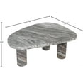 thumbnail image 7 of Meridian Furniture Messina Brown Genuine Marble Coffee Table, 7 of 7