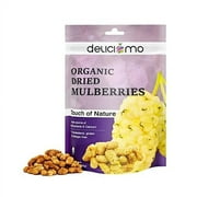 Organic Dried Mulberries, 8.8 oz - Vegan Healthy Berry, Naturally Sweet, All Natural, No Sugar Added, Dried Mulberries, Mulberries, Superfood, Unsulfured, Organic | Deliciomo Foods