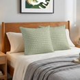 thumbnail image 6 of Pillow Covers 26x26 Set of 2, Sage Green Throw Pillow Covers Decorative Couch Cushion Cover, Abstract White Polka Dot Geometric Retro Art Microfiber Soft Pillowcases for Bedroom Living Room Sofa, 6 of 9