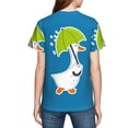 thumbnail image 5 of Fuzoiu Goose Holding an Umbrella Print Youth Short Sleeve T-Shirt,Youth Dry-Fit Active Athletic T-Shirt,Short Sleeve Tops Tees for School, Sports, and Casual Wear, 5 of 6