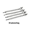 thumbnail image 2 of stanreset Bracelet Queue Lien Chaîne avec Fermoir Mode Bijoux Faire Résultats Bracelets Collier Rallonge Chaînes Noir, 2 of 6