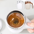 thumbnail image 1 of Taza mezcladora automática | Taza portátil de acero inoxidable con auto agitación | Licuadora magnética perezosa recargable por USB para café, leche y bebidas | Duradera y fácil de limpiar, 1 of 6