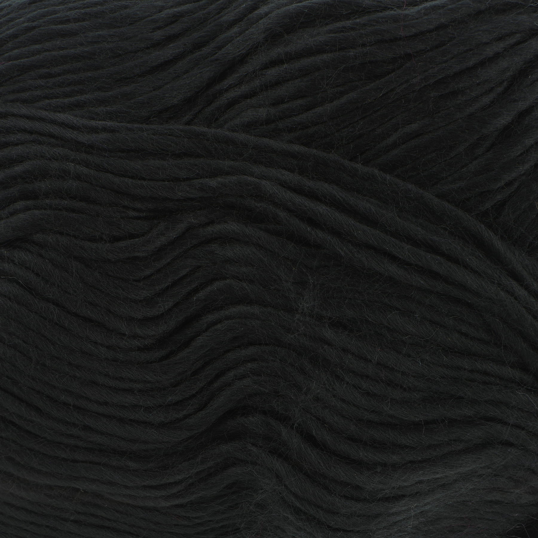 (3 pack) Facets Yarn by Loops & Threads - Yarn for Knitting - Crochet - Weaving - and Arts & Crafts - Black - Acrylic - 3.5 oz