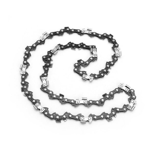 Cadena de motosierra de cincel semifino de 12 pulgadas, se mantiene afilada por más tiempo, cortador de cincel semifino tratado térmicamente, baja fricción para un corte eficiente en maderas duras