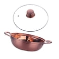 thumbnail image 2 of Olla caliente con divisor, olla Shabu Shabu, olla de cocina, utensilios de cocina gruesos, olla caliente de acero inoxidable para reunión familiar en, 2 of 8