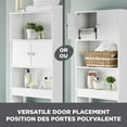 thumbnail image 4 of Support de rangement de salle de bain Zenna Home à 3 tablettes, 4 of 5