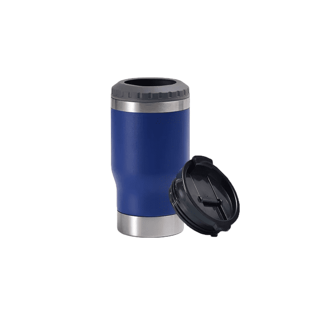 Portalatas De Cerveza De Acero Inoxidable Vaso Térmico 14oz Azul Oscuro