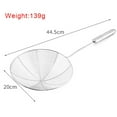 thumbnail image 3 of PENGXIANG Mesh Strainer Skimmer Ladle Stainless Steel Long Handle Kitchen Frying Cooking Steaming Colander Spoon, 3 of 6