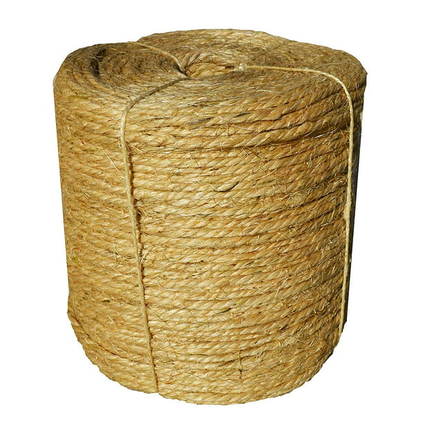 Sisal Rope Twine 1/4 inch x 1000 ft Bulk Wholesale Similar to Home Depot, Walmart, Lowes by