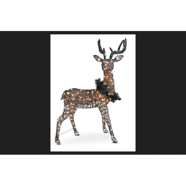 Celebrations Standing Buck Christmas Decoration Natural Birch 60 in. - Walmart.com - Walmart.com