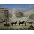 thumbnail image 3 of Robert Clow Todd 18x15 Black Modern Framed Museum Art Print Titled - The Ice Cone, Montmorency Falls, Quebec (C. 1845), 3 of 5